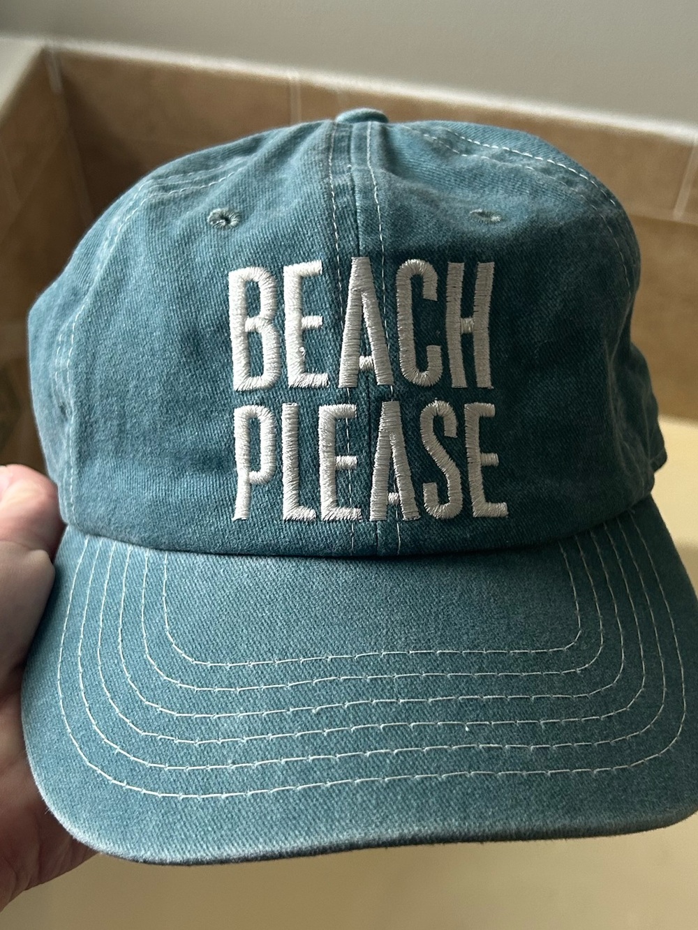 Primitives by Kathy Teal 'Beach Please' Embroidered Baseball Cap